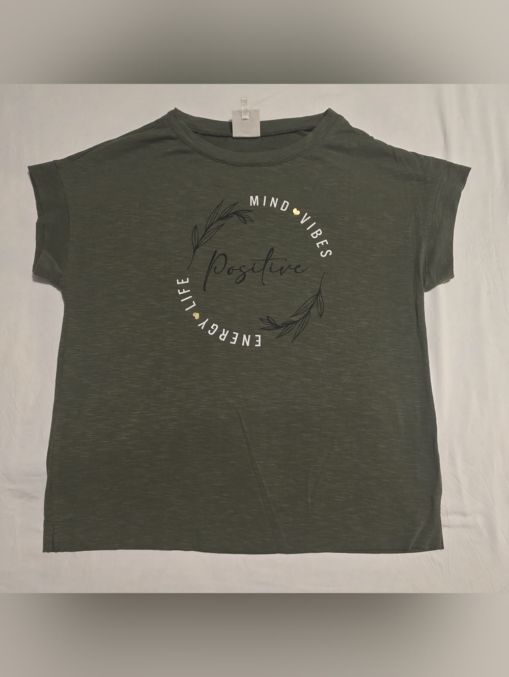 Positive Graphic Short Sleeve Tee - Olive